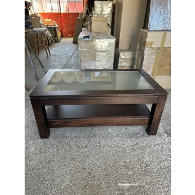 Stolik Kawowy S65 z półką i szybą